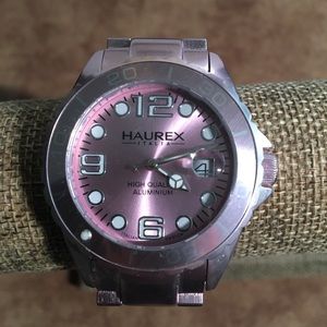 HAUREX “INK” AUTHENTIC ALUMINUM LILAC COLOR DESIGN WATCH